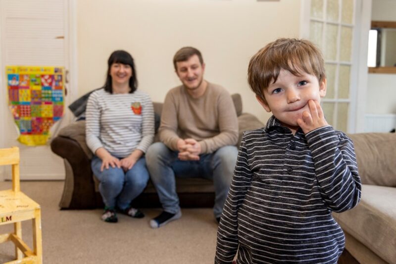 child with adults